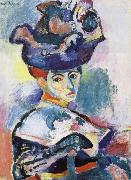 Henri Matisse The woman wearing a hat oil painting reproduction